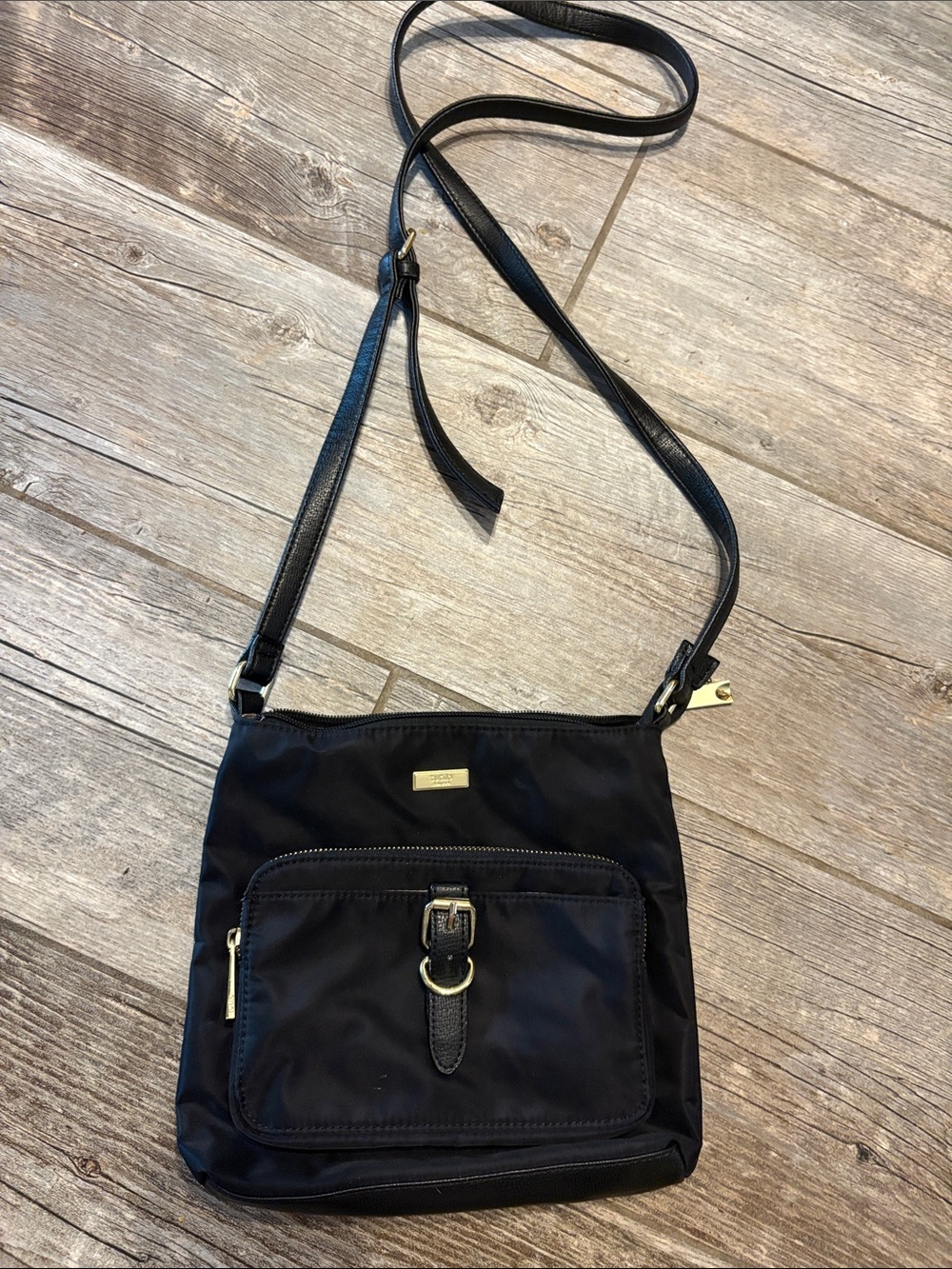 Tutilo Black Nylon Crossbody Bag